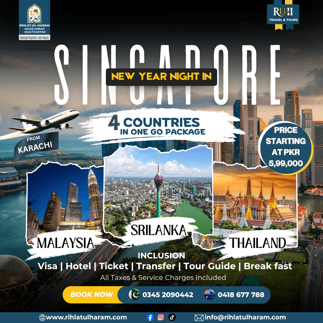 Singapore and four-country New Year package overview with price and inclusions